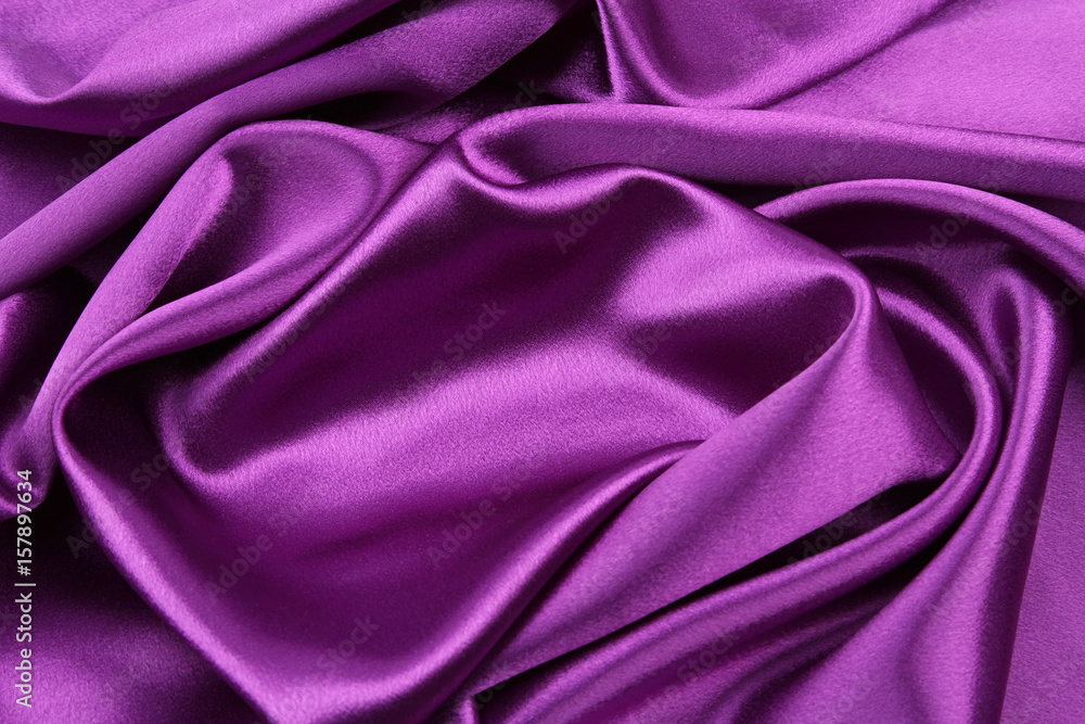 Obraz premium Purple silk fabric