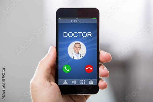 Doctor's Incoming Call On Smartphone