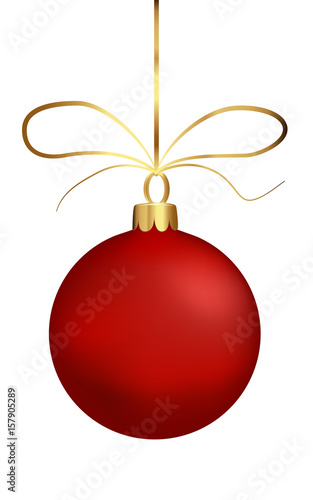 isolated matt christmas ball