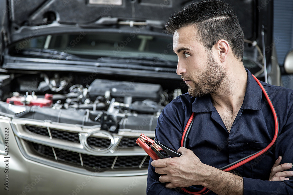 Mechanic man working Mechanic man working