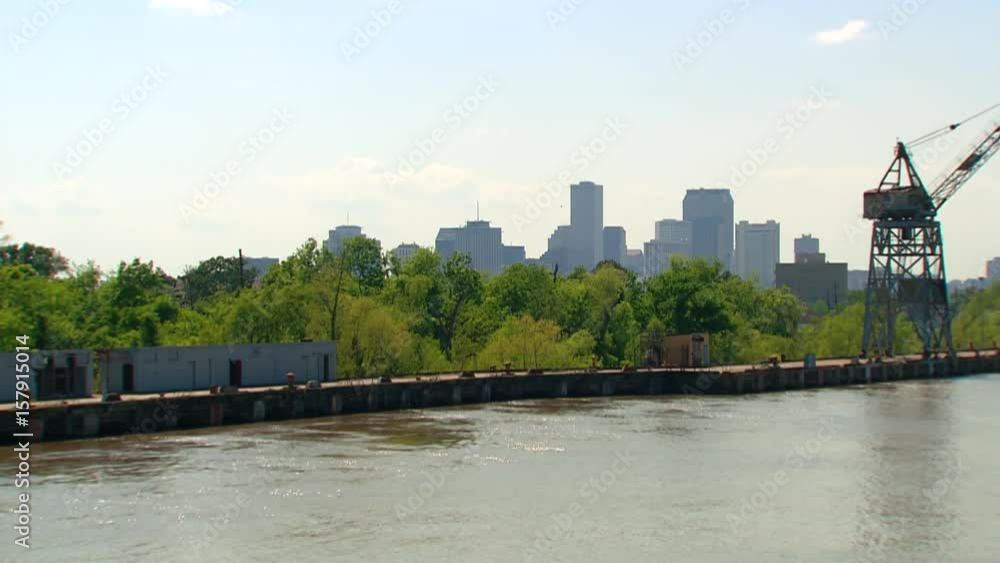City of New Orleans from Mississippi River City of New Orleans from Mississippi River