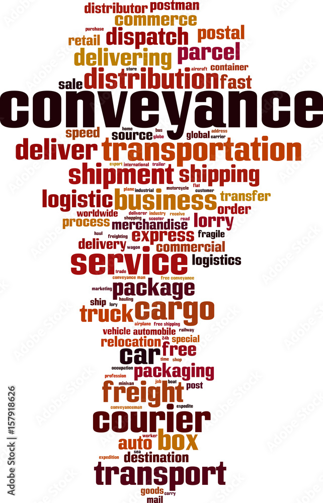 Obraz premium Conveyance word cloud