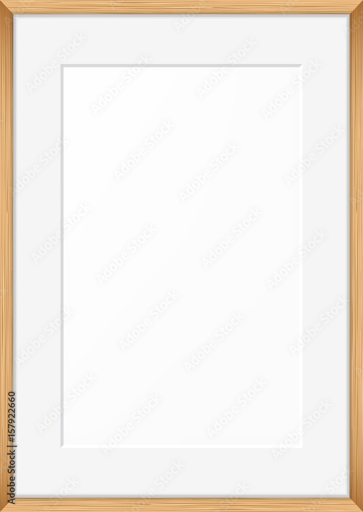 Obraz premium Blank picture frame. Vector template