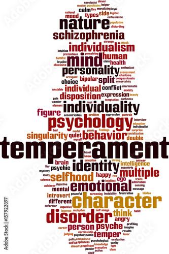 Temperament word cloud