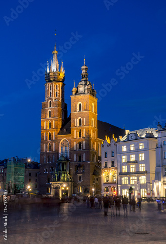 St. Mary s Church on Main Square of the Old Town of Krakow