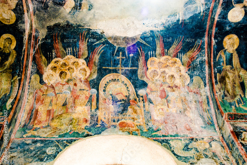Fresco in Agia Sofia in Mystras