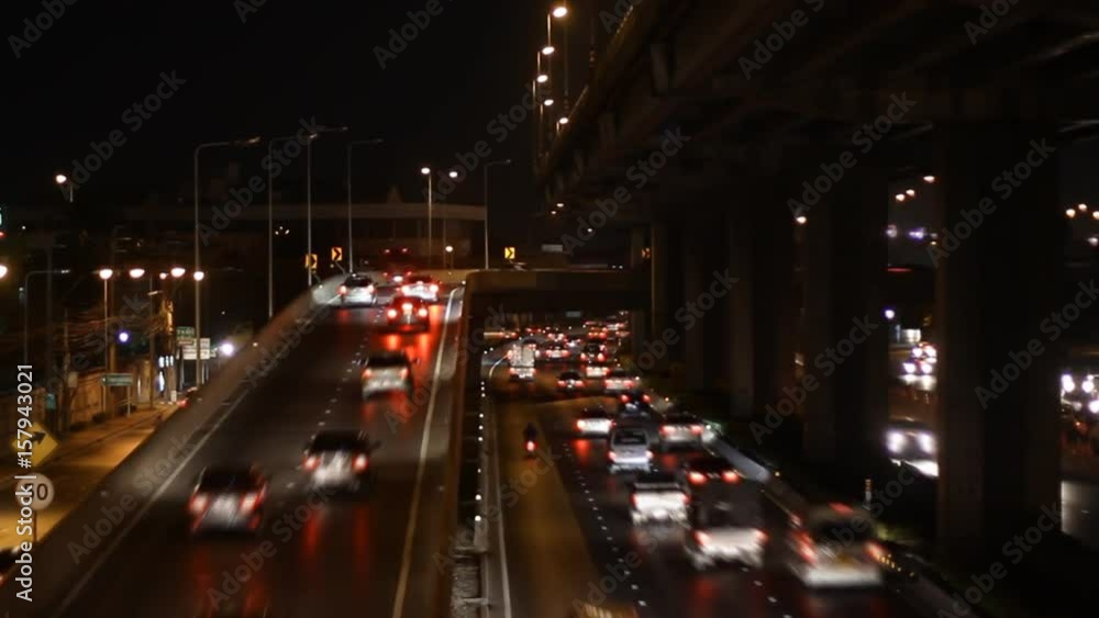 driving traffic jam at night driving traffic jam at night