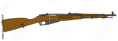 Old short military rifle