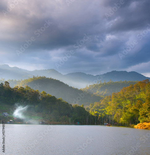 North lake Thailand landscape