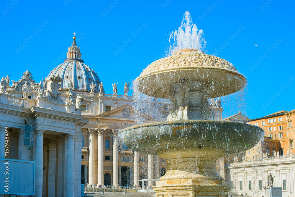 St. Peter Square fountain, Vatican
