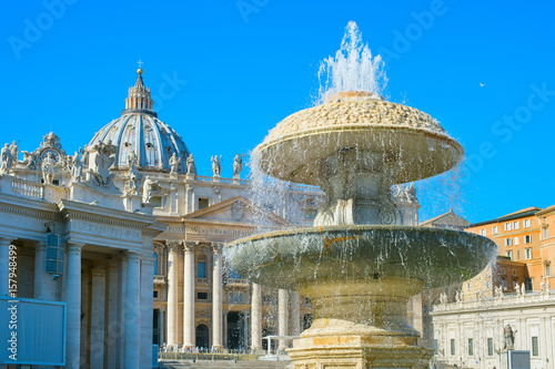 St. Peter Square fountain, ...