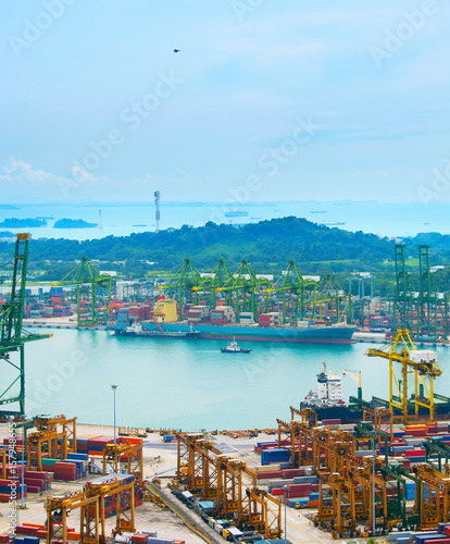 Commercial port Singapore © joyt