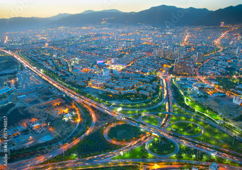 Tehran aerial view  Iran