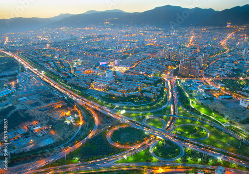 Tehran aerial view, Iran