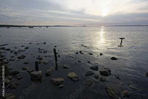 Steinhude am Steihuder Meer,Sonnenuntergang. photo