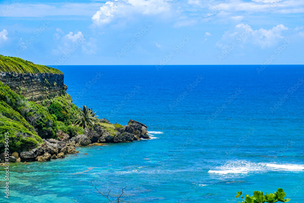 Rocks in the caribbean sea