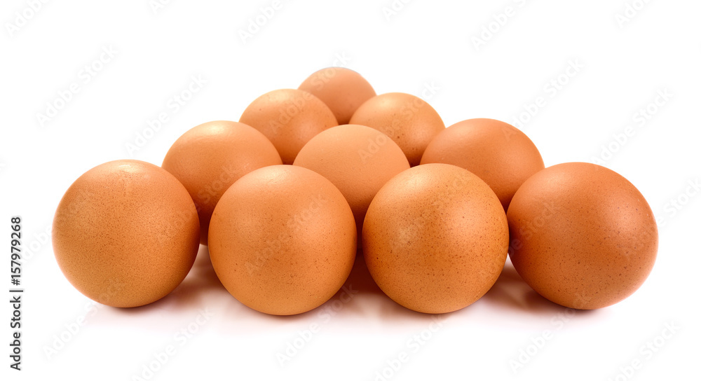 eggs isolated on white background eggs isolated on white background