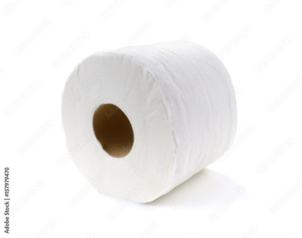 tissue-simple toilet paper on white background tissue-simple toilet paper on white background