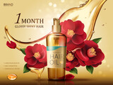 camellia hair oil ad