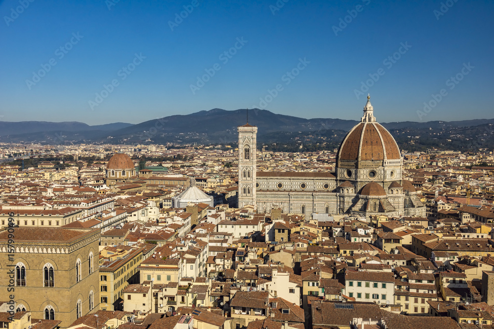 View of The Duomo, Cathedral in Florence, Italy