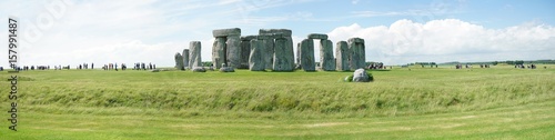Panoramic view of Stonehenge, prehistoric monument