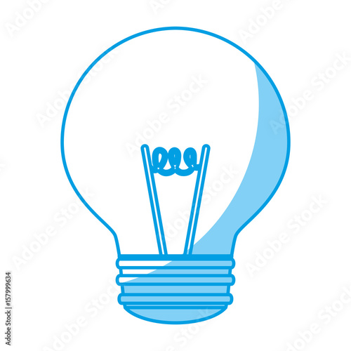 light bulb icon over white background. vector illustration