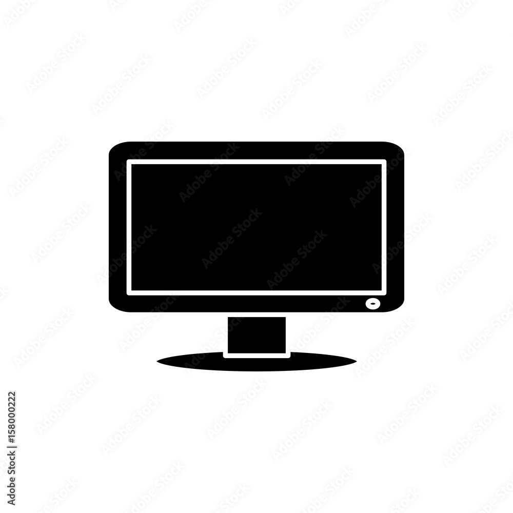television icon over white background. vector illustration television icon over white background. vector illustration