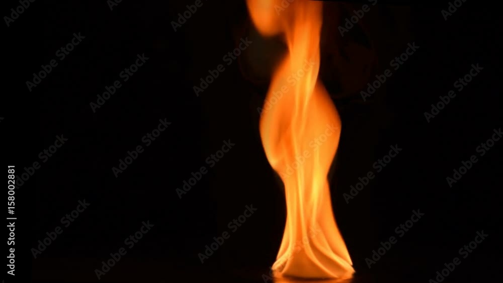 Fire flames on black background Fire flames on black background