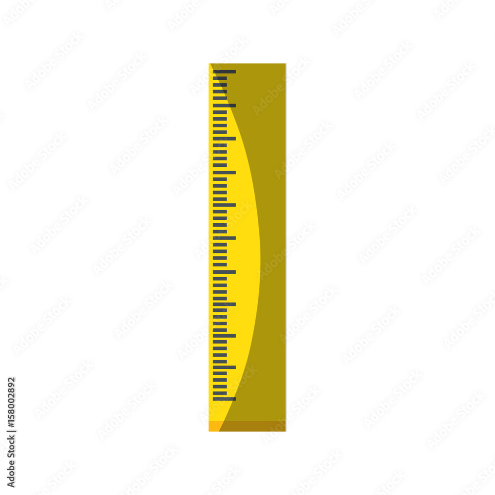 ruler icon over white background vector illustration ruler icon over white background vector illustration