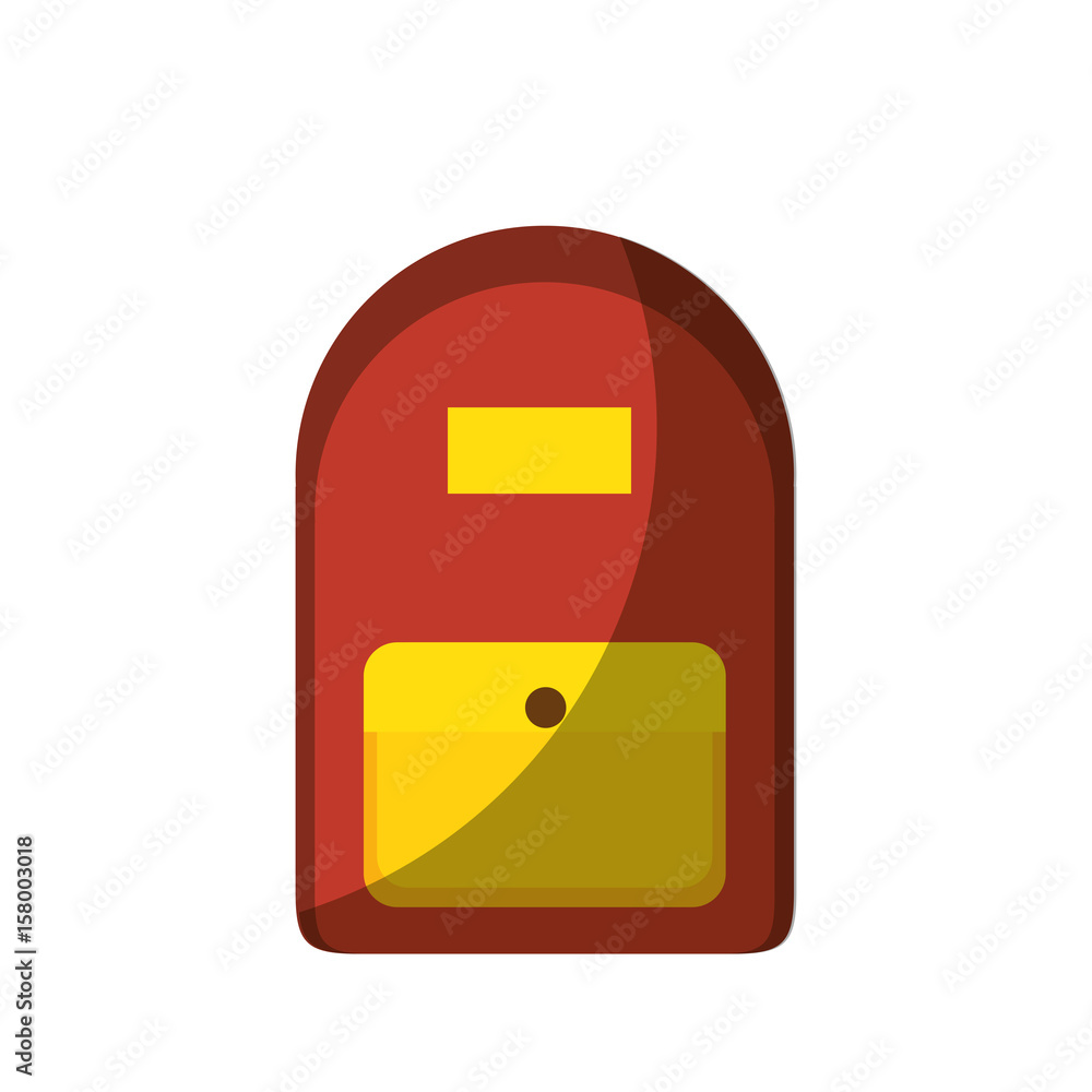 school backpack icon over white background vector illustration school backpack icon over white background vector illustration