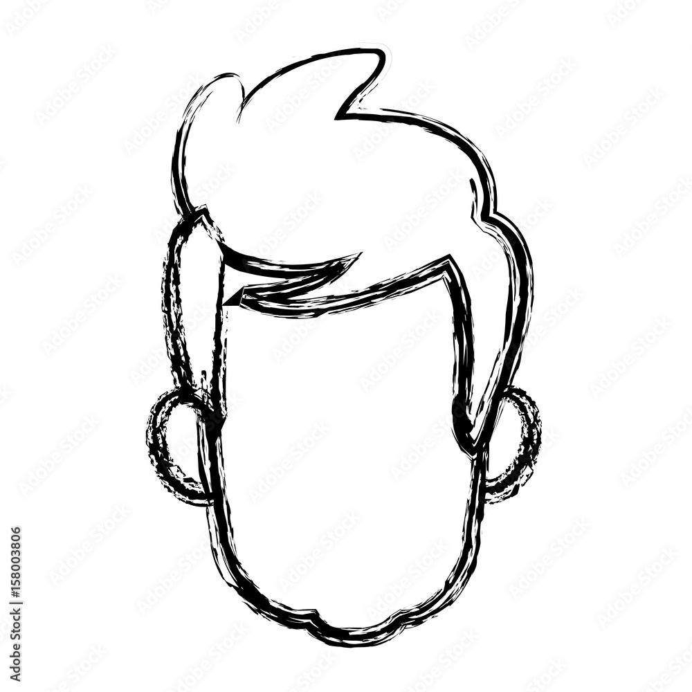 male face avatar profile icon vector illustration male face avatar profile icon vector illustration