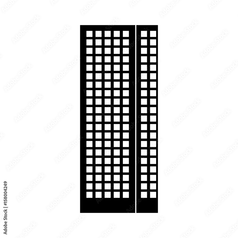 black icon tall building cartoon vector graphic design Stock Vector | Adobe  Stock
