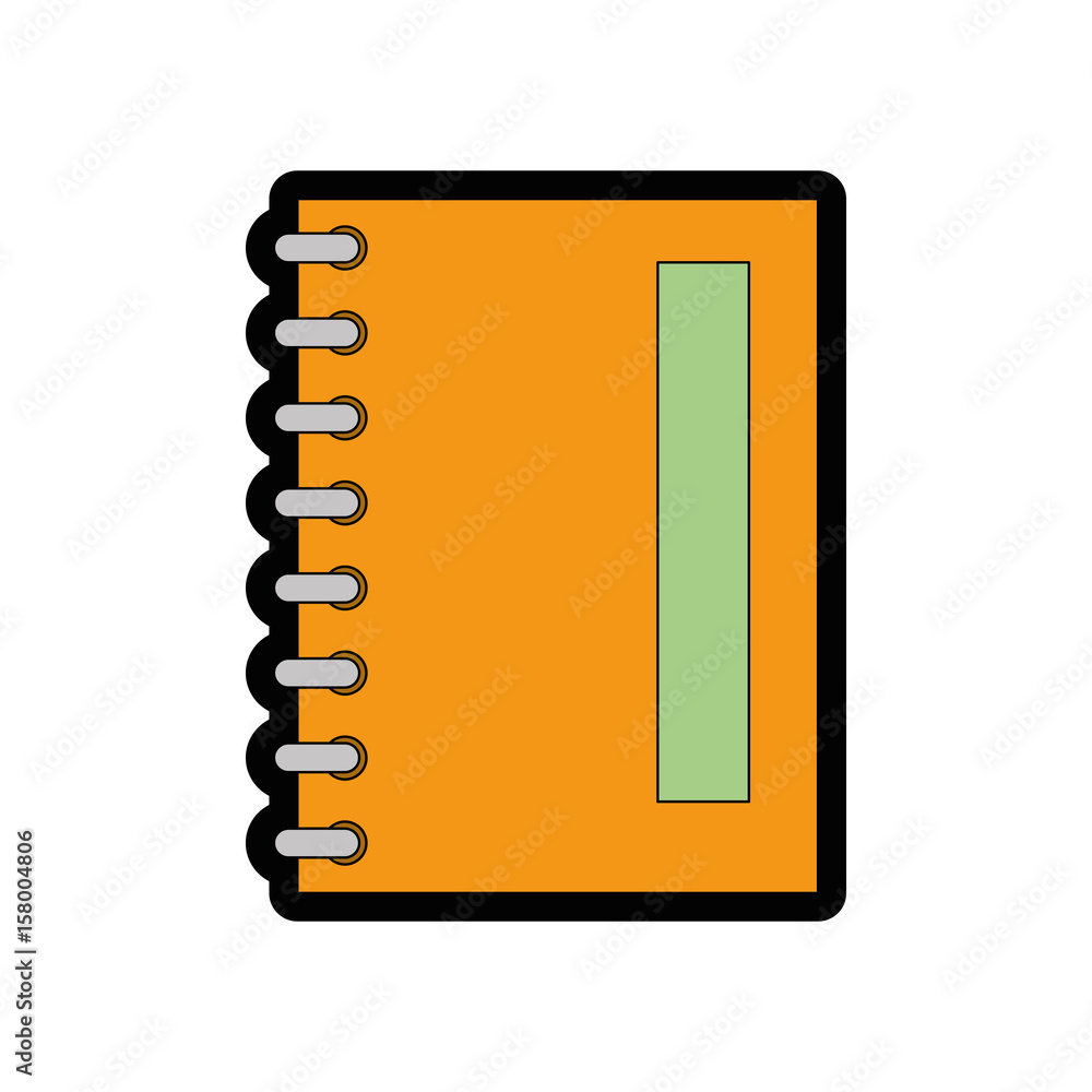 notebook icon over white background vector illustration notebook icon over white background vector illustration