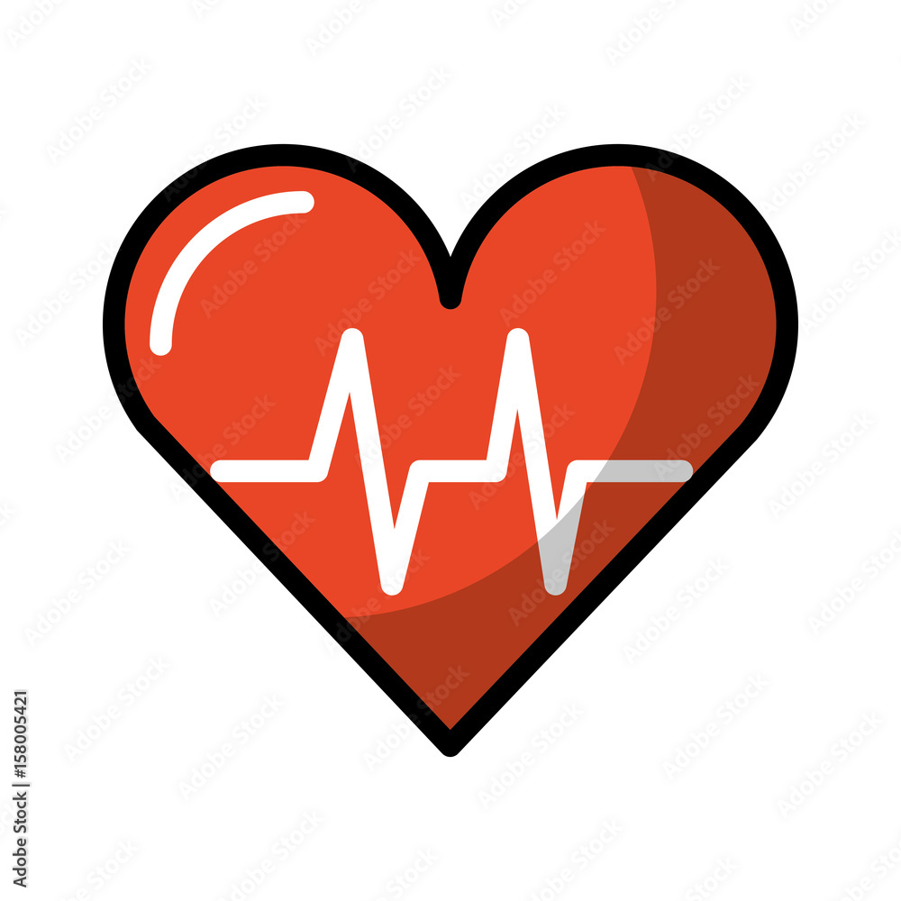 shadow heart beat pulse cartooon vector graphic design shadow heart beat pulse cartooon vector graphic design