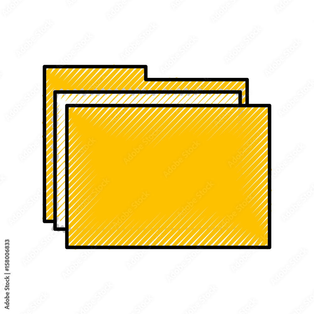 scribble yellow folder cartoon vector graphic design scribble yellow folder cartoon vector graphic design
