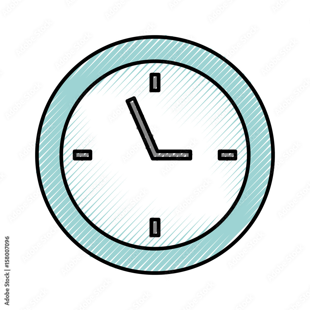 scribble blue clock cartoon vector graphic design scribble blue clock cartoon vector graphic design