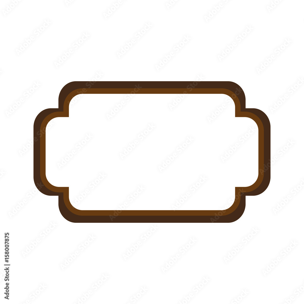 decorative frame icon over white background. vector illustration decorative frame icon over white background. vector illustration