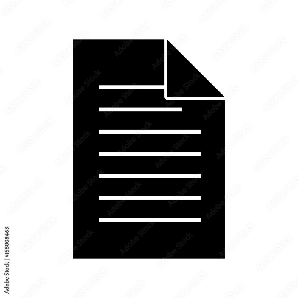 black icon sheet of paper vector graphic design black icon sheet of paper vector graphic design