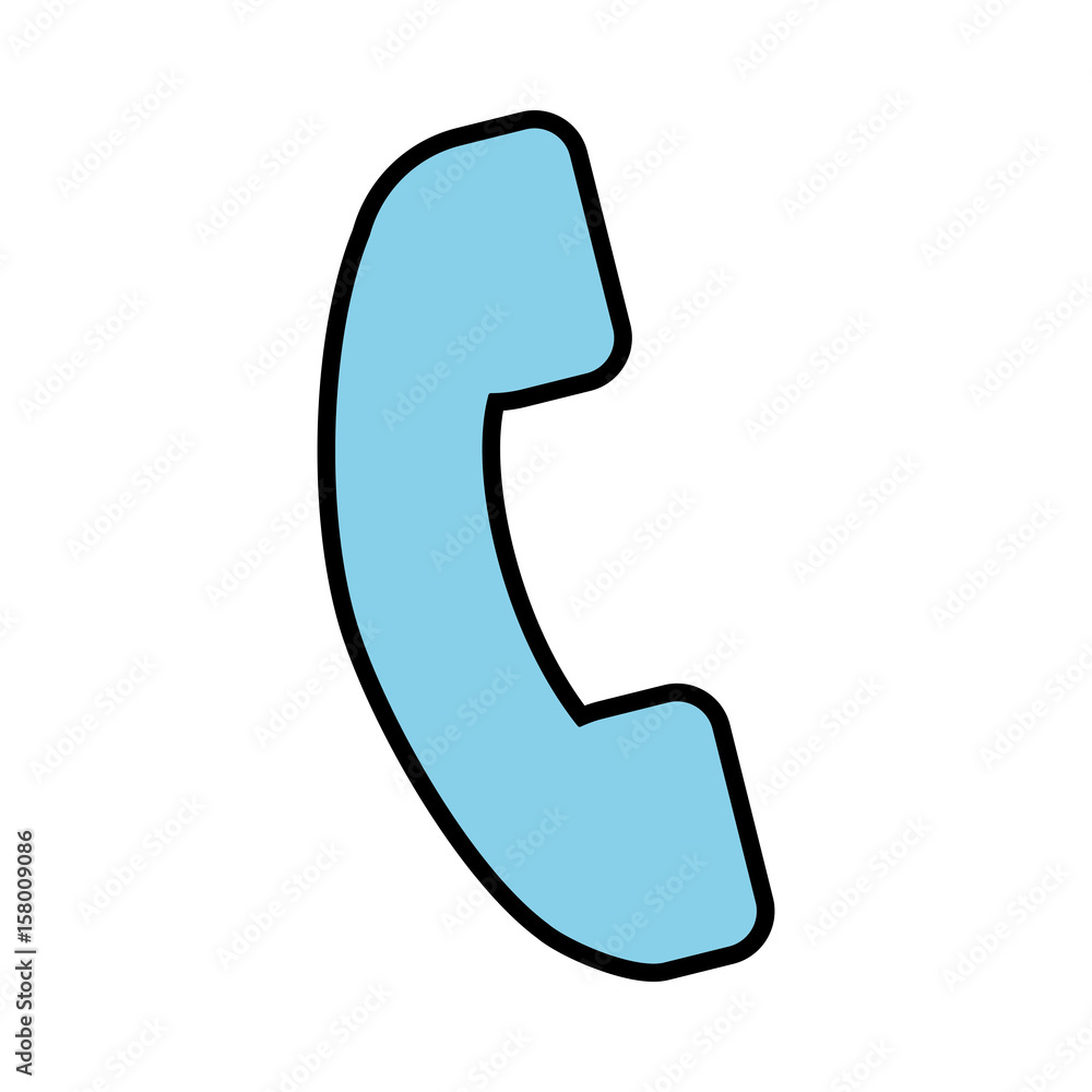 blue phone cartoon vector graphic design icon blue phone cartoon vector graphic design icon