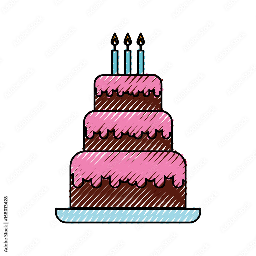 Birthday Cake Graphic Design