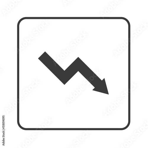 Pfeil nach unten - Simple App Icon