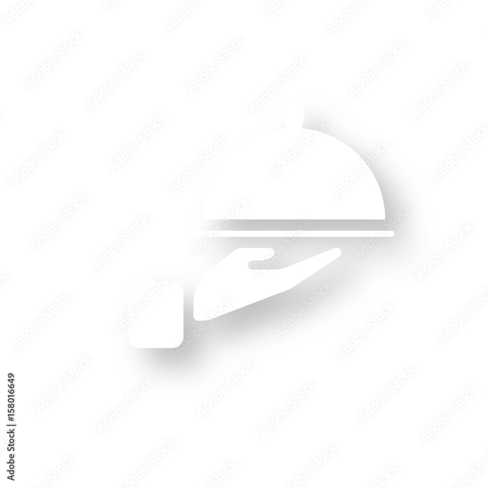 Icon mit Schatten - Kellner Icon mit Schatten - Kellner