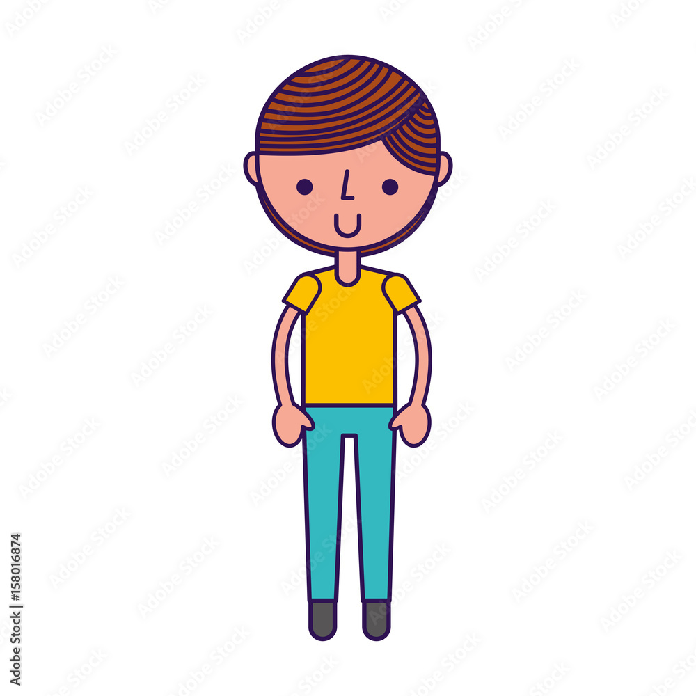 cute brown hair boy cartoon vector graphic design cute brown hair boy cartoon vector graphic design