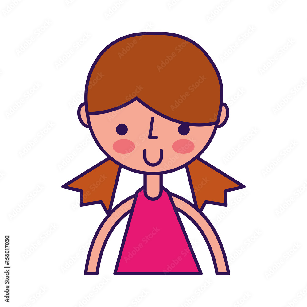 cute upper body girl cartoon vector graphic design cute upper body girl cartoon vector graphic design
