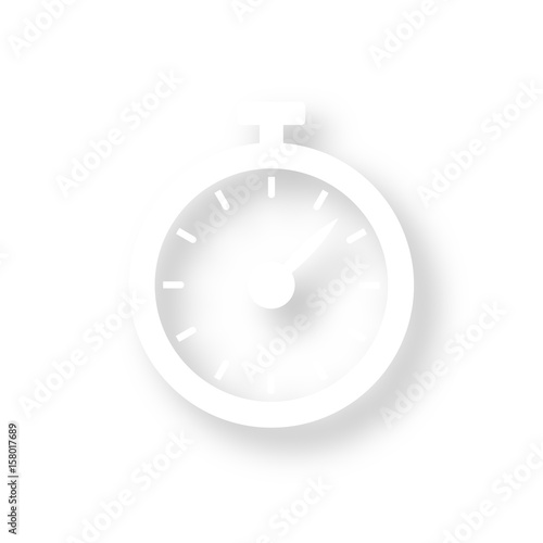Icon mit Schatten - Stoppuhr