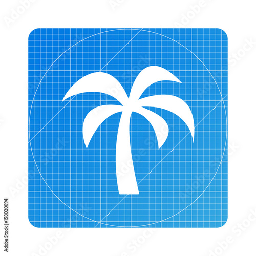 Blueprint - Palme Urlaub