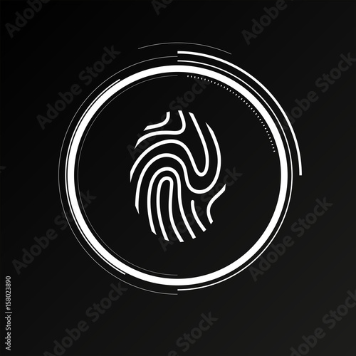 Future Button - Fingerabdruck