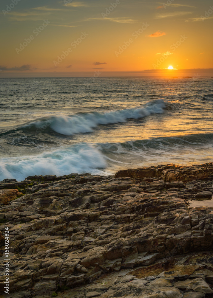 Davenport Beach Sunset California