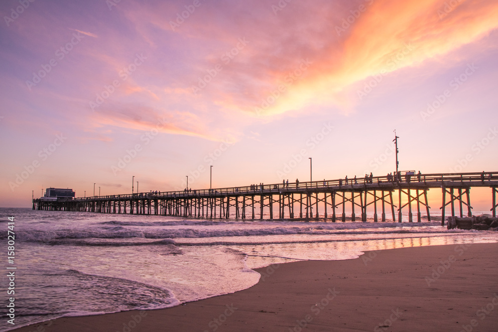 Newport Beach Sunset, Orange County, Southern California 