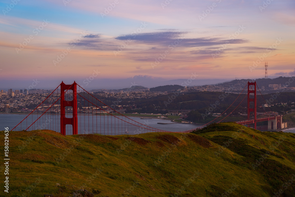 Golden Gate and San Francisco California